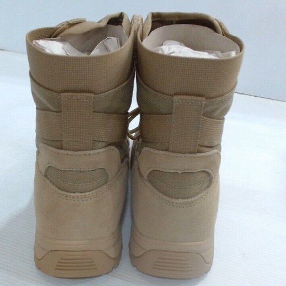 NWT FREE SOLDIER SUEDE LEATHER MILITARY TACTICAL WATERPROOF COMBAT BOOTS 8 - Picture 9 of 11